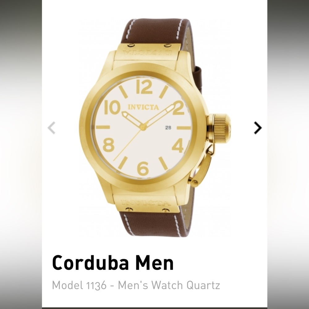 Invicta Corduba Men's Gold and Brown Watch